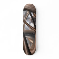 Chocolate Swirl Abstract Skateboard V1