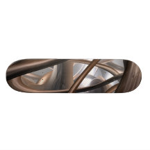 Chocolate Swirl Abstract Skateboard V1