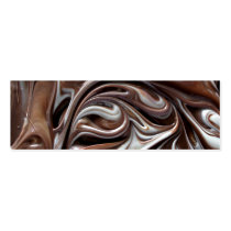 chocolate swirl bookmark business card templates