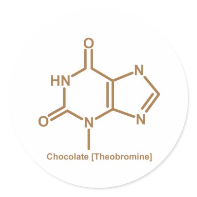 Chocolate theobromine stickers by SuperBug
