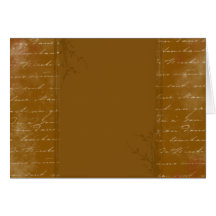 Chocolate Twiggs and Leaves 2 Thank You Card