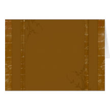Chocolate Twiggs and Leaves Thank You Card