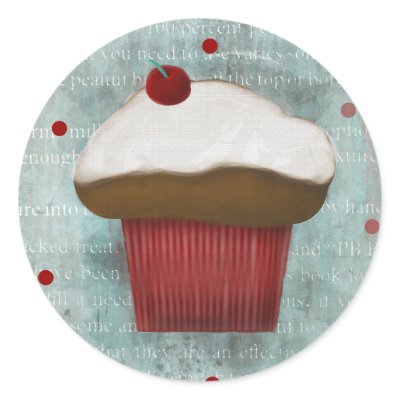 Chocolate vanilla cupcake stickers by Lefleurpixie
