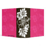Chocolate & White Hibiscus Hawaiian Flower