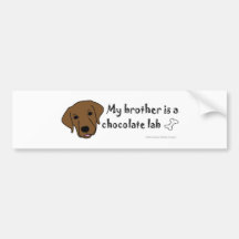ChocolateLabBrother Bumper Sticker