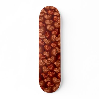 CHOCOLATES COLLAGE SKATE BOARD DECKS by dgpaulart