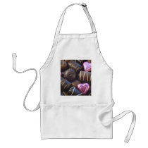 chocolates with pink foil aprons
