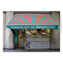 Chocolatier, Bruxelles, Belgique Carte De Vœux