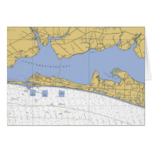 Choctawhatchee Bay, FL Nautical Chart Card