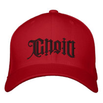 Choice/Destiny Ambigram Lid Embroidered Hat