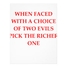 choice of evils personalized letterhead
