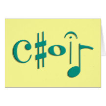 choir greeting card