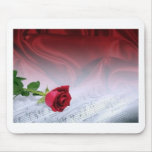 choisissez rose sur la musique de feuille - person tapis de souris
