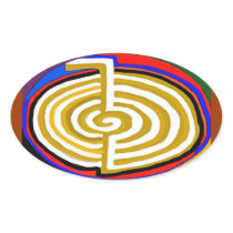 CHOKURAY REIKIHEALINGSYMBOL HEALING OVAL STICKER