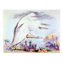 Cholera Tramples the victors & the vanquished card Post Card