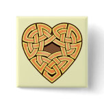 Chonoska Heartknot Square Button