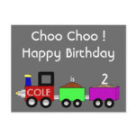 Choo Choo Happy Birthday!! postcard