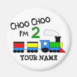 Choo Choo j'ai 2 ans !  Avec le TRAIN Aimant Pour Réfrigérateur