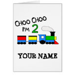 Choo Choo j'ai 2 ans !  Avec le TRAIN Cartes