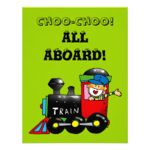 choo choo train 6th birthday party personalized invitation