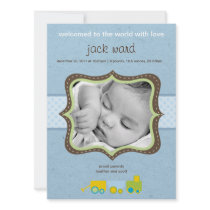 Choo-Choo Train Birth Announcement