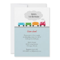 Choo Choo Train Birthday Party Invitation