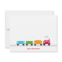 Choo Choo Train Thank You Card Invites