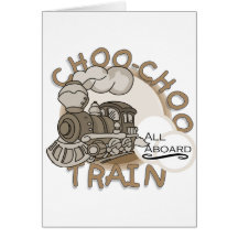 Choo Choo Train Tshirts and Gifts Greeting Card
