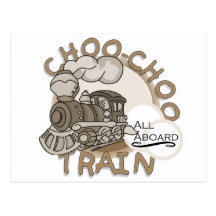 Choo-Choo Train Tshirts and GIfts Postcards