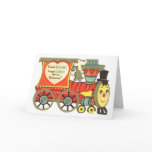 Choo Choo Train Valentine Greeting Card