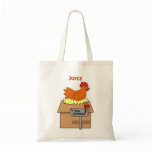 Chook House Funny Chicken on House Cartoon Bag