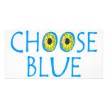 Choose Blue Photo Greeting Card