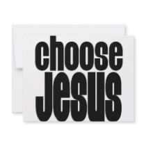 Choose Jesus Custom Announcement