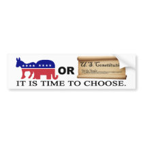 Choose the Constitution Bumper Sticker