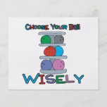 choose your ball wisely bowling humour personalized flyer