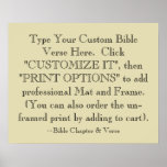 Choose Your Bible Verse Art Print, Optional Framed