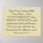 Choose Your Bible Verse Art Print, Optional Framed