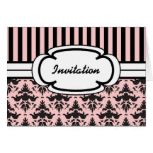 Choose Your Colour Damask Thank You Notes Greeting Card