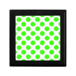 Choose Your Colour Polka Dots On White Jewelry Boxes