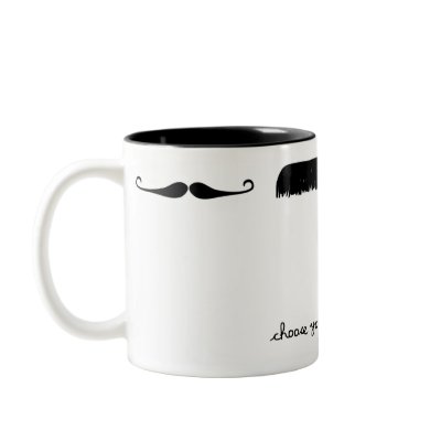 choose your moustache mug by kerrinsellstshirts