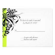 Choose Your Own Colour reply cards Personalized Invitation