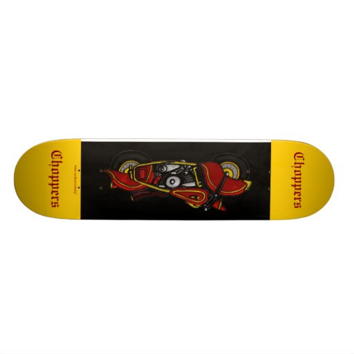 Chopper bike cool skateboard design