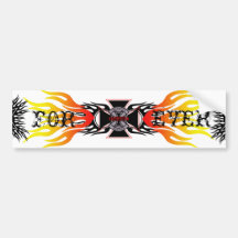 chopper maniac bumper sticker