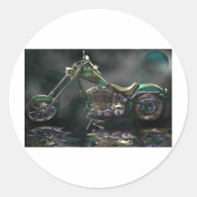 Chopper Round Sticker