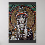 Chor Mosaics At San Vitale In Ravenna, Szene: Empr Poster