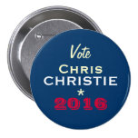 Chris CHRISTIE 2016 Round Campaign Button