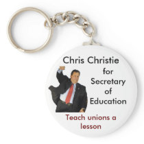 Chris Christie for Secretary of Education Key Chain