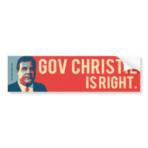Chris Christie Hope Bumper Stickers