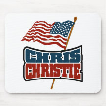 Chris Christie Proud American Mousepads