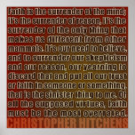 Chris Hitchens Surrender of Reason (Reds) Poster
